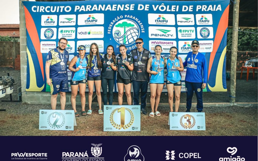 AMVP se destaca na 1ª etapa do Circuito Paranaense de Vôlei de Praia, em Tomazina.