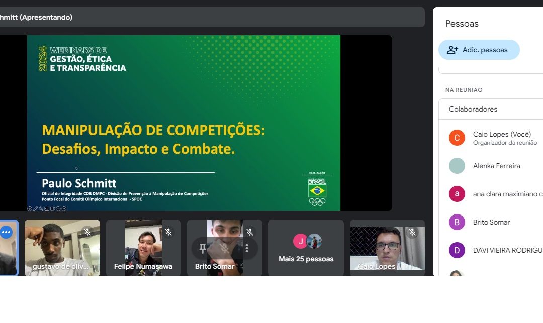 Palestra aborda os desafios e o combate à manipulação de competições esportivas