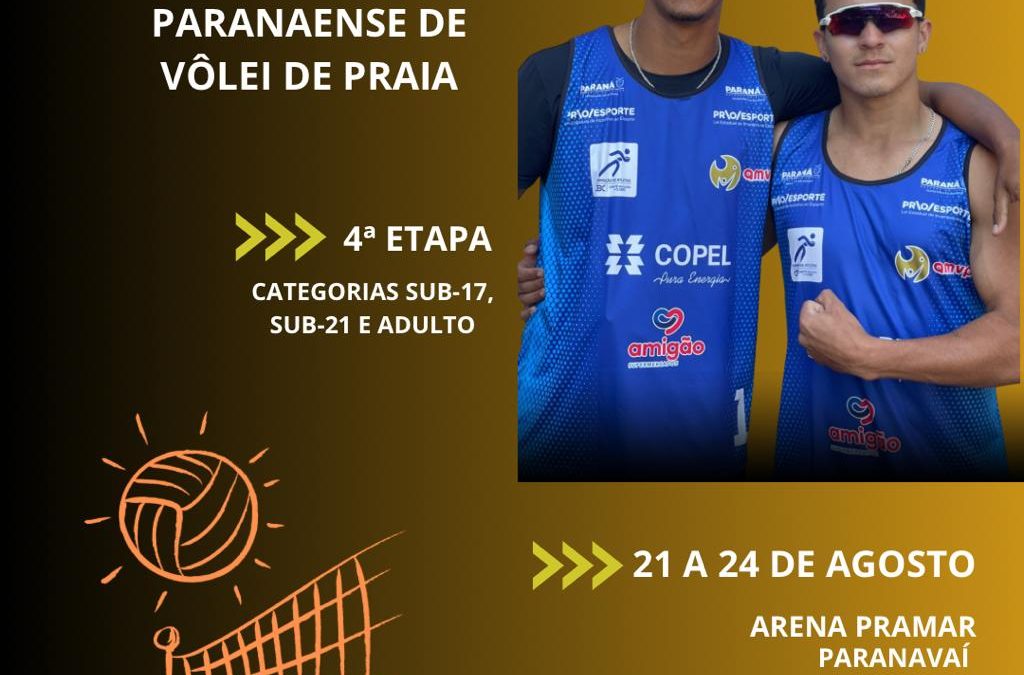A AMVP estará presente na 4ª etapa do Circuito Paranaense em Paranavaí