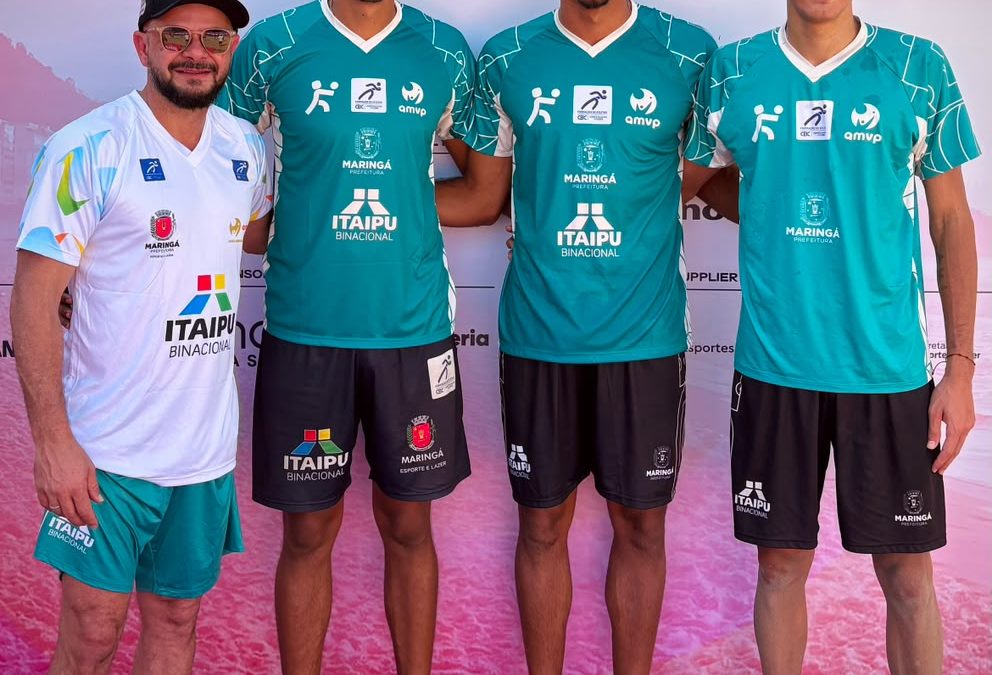 Duas duplas representam a AMVP na etapa Elite do Circuito Mundial de Vôlei de Praia em Copacabana